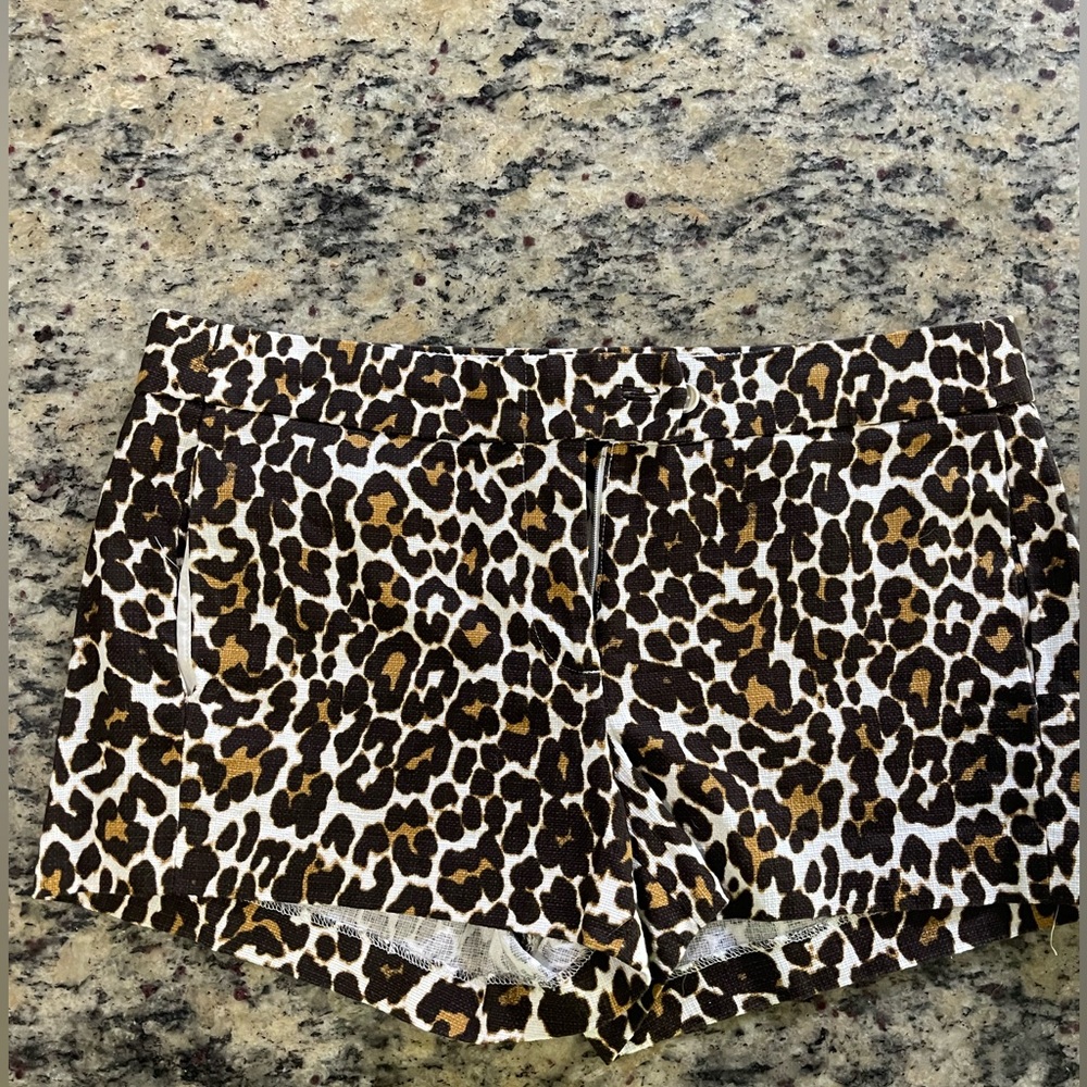 J Crew Cheetah Print Short Size 8